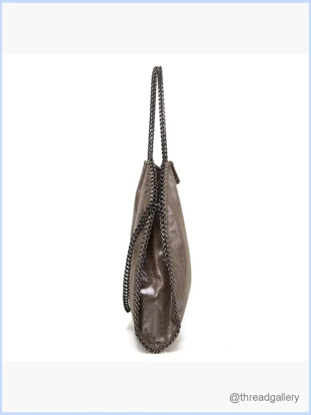 Faux Leather Chain Crossbody Hobo Bag Large Shoulder Handbag